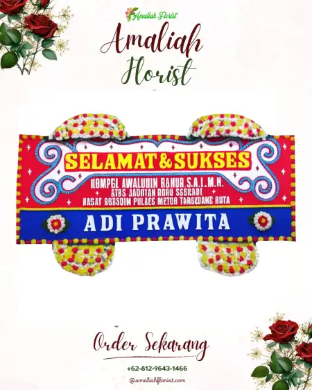 Papan Bunga Ucapan Selamat Lambangsari