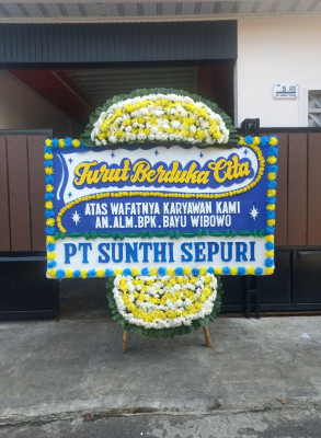 Papan Bunga Duka di Lambangsari